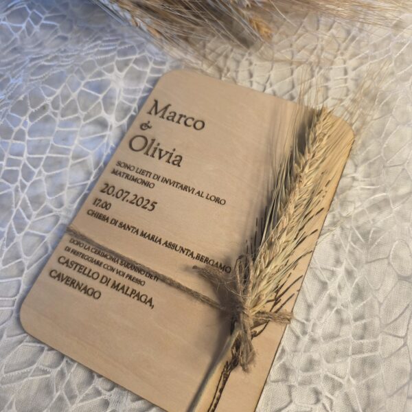 Invito Spiga di Grano