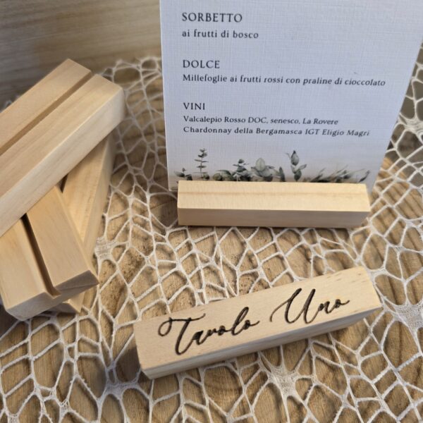Porta carte in legno